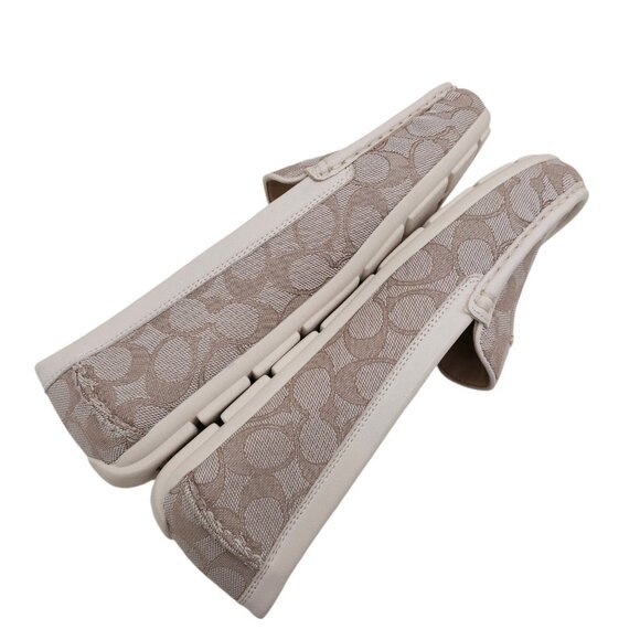 COACH Marley Driver Signature Loafer STONE CHALK Canvas NEW WITHOUT BOX 10B - Picture 5 of 8